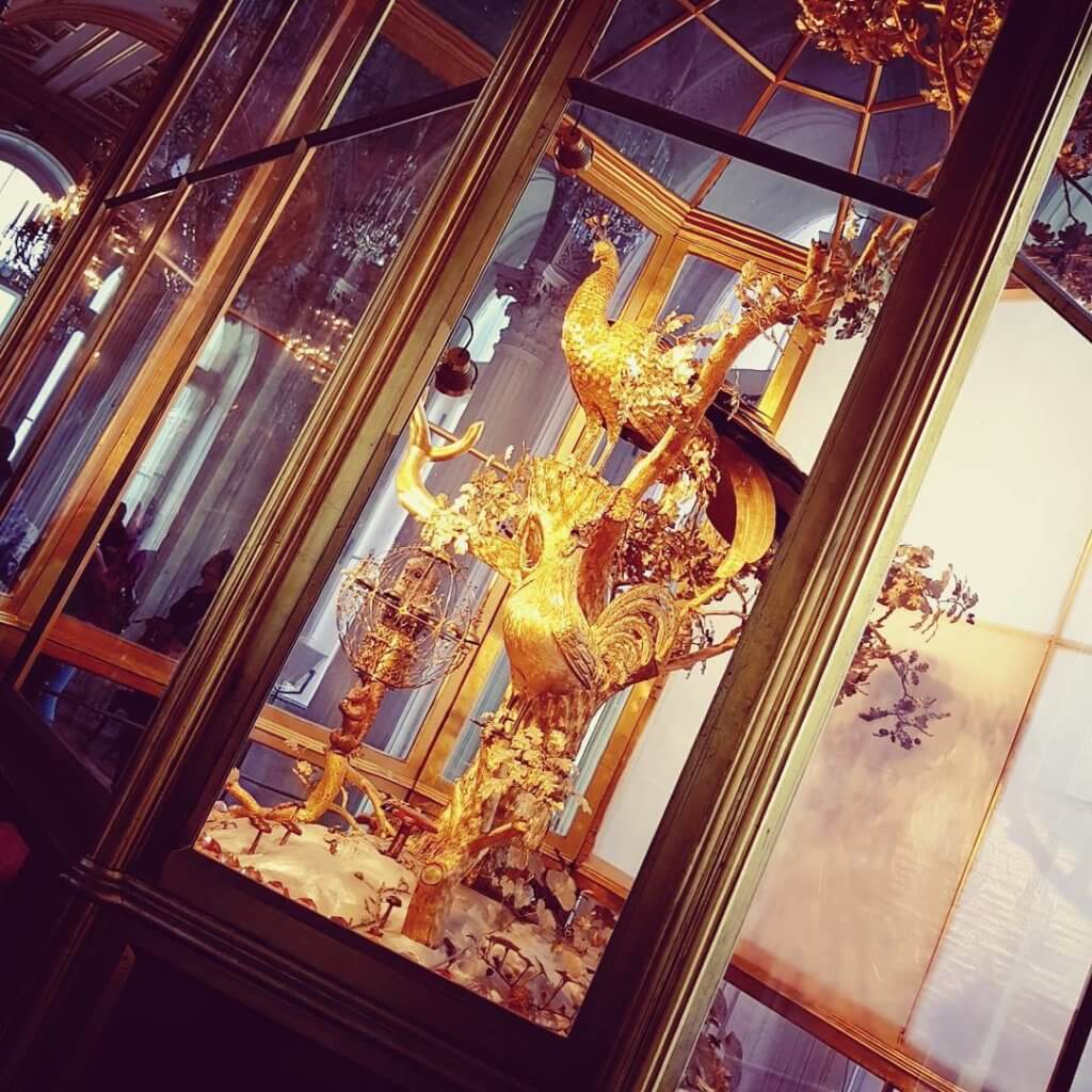 The Golden Peackock clock in The Hermitage