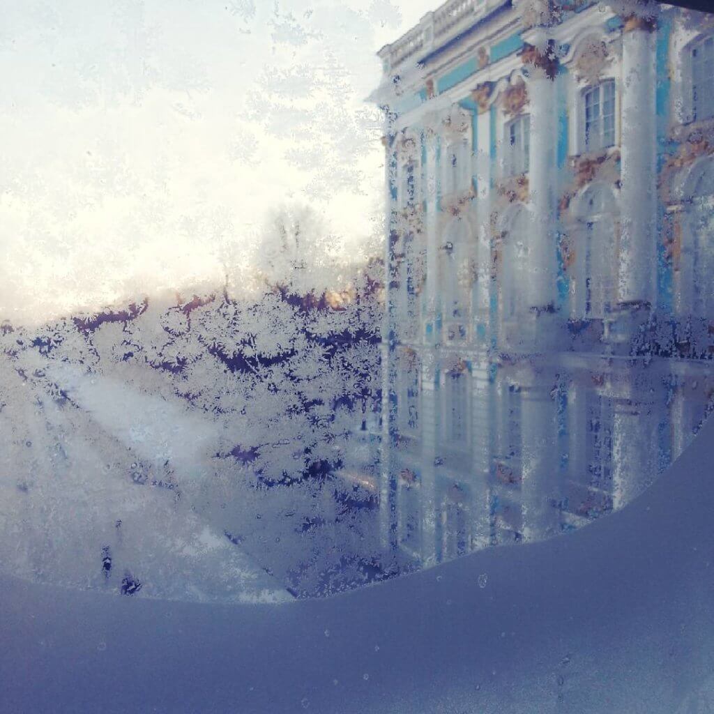 Frozen view at Catherine's Palace