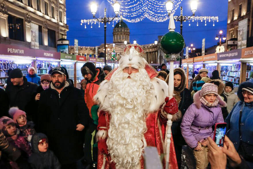 Chirstmas fair on Konyushennaya street St. Petersburg