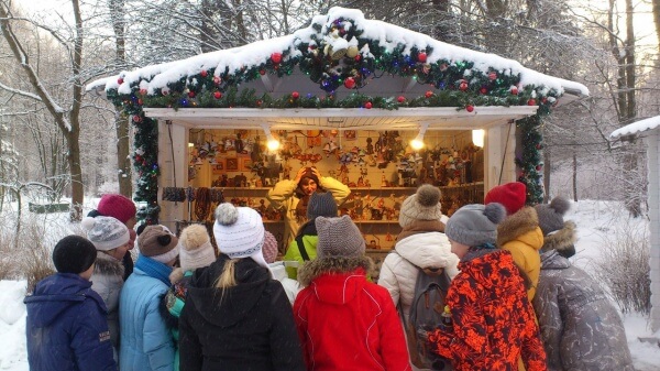 Christmas fair on Elagin island St.Petersburg 2018