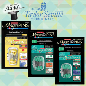 Taylor Seville Magic Pins - Flathead Patchwork Extra Long 100pcs