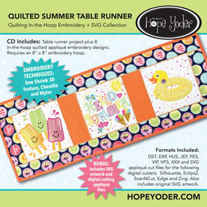 Quilted Summer Table Runner