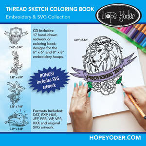 Thread Sketch Coloring Book